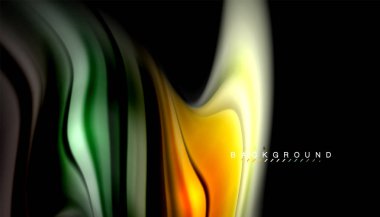 Sıvı renk arka plan, siyah, renkli mermer veya plastik dalga doku zemin, çok renkli şablonu için iş veya teknoloji sunu veya web broşür kapak üzerinde sıvı tasarım bükülmüş