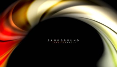 Sıvı renk arka plan, siyah, renkli mermer veya plastik dalga doku zemin, çok renkli şablonu için iş veya teknoloji sunu veya web broşür kapak üzerinde sıvı tasarım bükülmüş