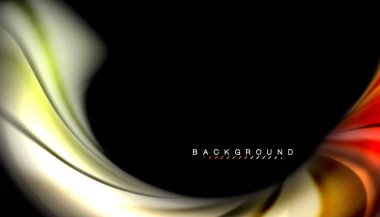 Sıvı renk arka plan, siyah, renkli mermer veya plastik dalga doku zemin, çok renkli şablonu için iş veya teknoloji sunu veya web broşür kapak üzerinde sıvı tasarım bükülmüş