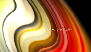 Sıvı renk arka plan, siyah, renkli mermer veya plastik dalga doku zemin, çok renkli şablonu için iş veya teknoloji sunu veya web broşür kapak üzerinde sıvı tasarım bükülmüş