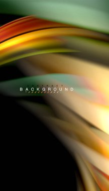 Sıvı renk arka plan, siyah, renkli mermer veya plastik dalga doku zemin, çok renkli şablonu için iş veya teknoloji sunu veya web broşür kapak üzerinde sıvı tasarım bükülmüş