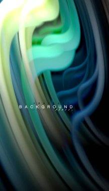 Sıvı renk arka plan, siyah, renkli mermer veya plastik dalga doku zemin, çok renkli şablonu için iş veya teknoloji sunu veya web broşür kapak üzerinde sıvı tasarım bükülmüş