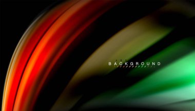 Sıvı renk arka plan, siyah, renkli mermer veya plastik dalga doku zemin, çok renkli şablonu için iş veya teknoloji sunu veya web broşür kapak üzerinde sıvı tasarım bükülmüş