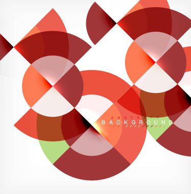 En az daire arka plan tasarım, iş veya teknoloji sunu veya web broşür kapak düzeni, duvar kağıdı için çok renkli şablonu