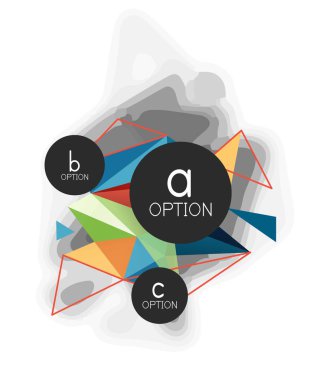 Vektör üçgen arka plan, düşük poli kavramı