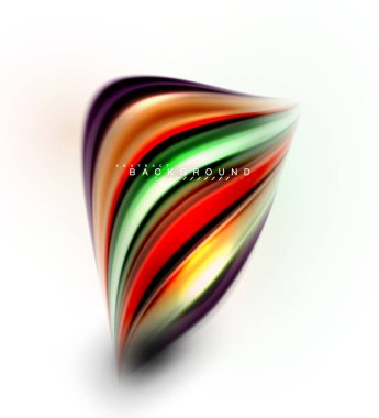 Sıvı sıvı karıştırma renkler konsepti üzerine açık gri renkli, dalga ve girdap eğrisi akışı satır, trendy soyut düzeni şablonu iş sunumu, app duvar kağıdı başlık sayfası, poster veya duvar kağıdı için