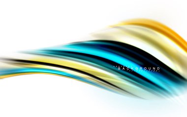 Sıvı sıvı karıştırma renkler konsepti üzerine açık gri renkli, dalga ve girdap eğrisi akışı satır, trendy soyut düzeni şablonu iş sunumu, app duvar kağıdı başlık sayfası, poster veya duvar kağıdı için