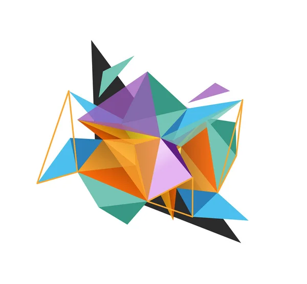 Vektorový pozadí abstraktní trojúhelník, nízké poly koncept — Stockový vektor