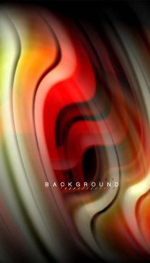 Sıvı renk arka plan, siyah, renkli mermer veya plastik dalga doku zemin, çok renkli şablonu için iş veya teknoloji sunu veya web broşür kapak üzerinde sıvı tasarım bükülmüş