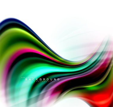 Sıvı sıvı karıştırma renkler konsepti üzerine açık gri renkli, dalga ve girdap eğrisi akışı satır, trendy soyut düzeni şablonu iş sunumu, app duvar kağıdı başlık sayfası, poster veya duvar kağıdı için