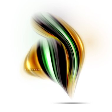 Sıvı sıvı karıştırma renkler konsepti üzerine açık gri renkli, dalga ve girdap eğrisi akışı satır, trendy soyut düzeni şablonu iş sunumu, app duvar kağıdı başlık sayfası, poster veya duvar kağıdı için