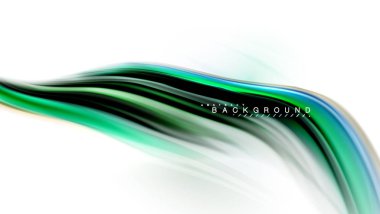 Sıvı sıvı karıştırma renkler konsepti üzerine açık gri renkli, dalga ve girdap eğrisi akışı satır, trendy soyut düzeni şablonu iş sunumu, app duvar kağıdı başlık sayfası, poster veya duvar kağıdı için