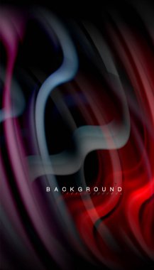 Sıvı renk arka plan, siyah, renkli mermer veya plastik dalga doku zemin, çok renkli şablonu için iş veya teknoloji sunu veya web broşür kapak üzerinde sıvı tasarım bükülmüş