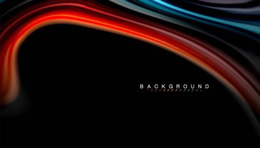 Sıvı renk arka plan, siyah, renkli mermer veya plastik dalga doku zemin, çok renkli şablonu için iş veya teknoloji sunu veya web broşür kapak üzerinde sıvı tasarım bükülmüş