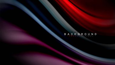 Sıvı renk arka plan, siyah, renkli mermer veya plastik dalga doku zemin, çok renkli şablonu için iş veya teknoloji sunu veya web broşür kapak üzerinde sıvı tasarım bükülmüş