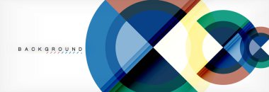 Vektör dairesel geometrik arka plan