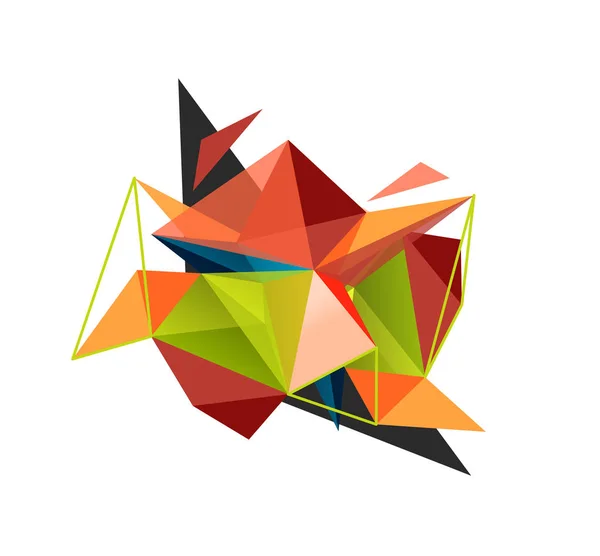 Fond abstrait triangle vectoriel, concept low poly — Image vectorielle