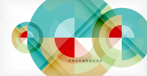 Vector circle abstract background — Stock Vector