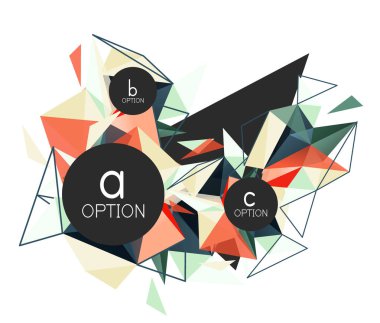 Vektör üçgen arka plan, düşük poli kavramı