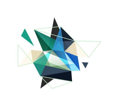 Vektör üçgen arka plan, düşük poli kavramı