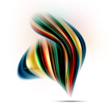 Sıvı sıvı karıştırma renkler konsepti üzerine açık gri renkli, dalga ve girdap eğrisi akışı satır, trendy soyut düzeni şablonu iş sunumu, app duvar kağıdı başlık sayfası, poster veya duvar kağıdı için