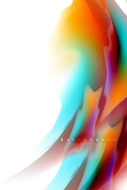 Holografik akışkan akışı, renkli sıvı karıştırma renkler hareket kavramı renkler