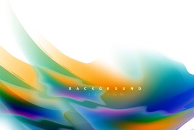 Holografik akışkan akışı, renkli sıvı karıştırma renkler hareket kavramı renkler