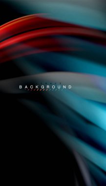 Sıvı renk arka plan, siyah, renkli mermer veya plastik dalga doku zemin, çok renkli şablonu için iş veya teknoloji sunu veya web broşür kapak üzerinde sıvı tasarım bükülmüş