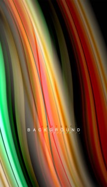 Sıvı renk arka plan, siyah, renkli mermer veya plastik dalga doku zemin, çok renkli şablonu için iş veya teknoloji sunu veya web broşür kapak üzerinde sıvı tasarım bükülmüş