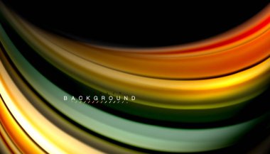 Sıvı renk arka plan, siyah, renkli mermer veya plastik dalga doku zemin, çok renkli şablonu için iş veya teknoloji sunu veya web broşür kapak üzerinde sıvı tasarım bükülmüş