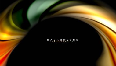 Sıvı renk arka plan, siyah, renkli mermer veya plastik dalga doku zemin, çok renkli şablonu için iş veya teknoloji sunu veya web broşür kapak üzerinde sıvı tasarım bükülmüş