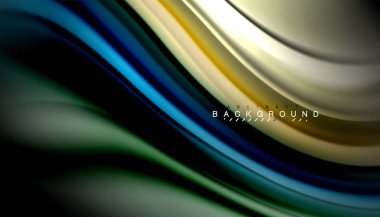 Sıvı renk arka plan, siyah, renkli mermer veya plastik dalga doku zemin, çok renkli şablonu için iş veya teknoloji sunu veya web broşür kapak üzerinde sıvı tasarım bükülmüş