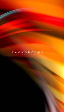 Sıvı renk arka plan, siyah, renkli mermer veya plastik dalga doku zemin, çok renkli şablonu için iş veya teknoloji sunu veya web broşür kapak üzerinde sıvı tasarım bükülmüş