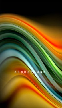 Sıvı renk arka plan, siyah, renkli mermer veya plastik dalga doku zemin, çok renkli şablonu için iş veya teknoloji sunu veya web broşür kapak üzerinde sıvı tasarım bükülmüş