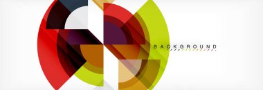 Vektör dairesel geometrik arka plan