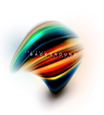 Sıvı sıvı karıştırma renkler konsepti üzerine açık gri renkli, dalga ve girdap eğrisi akışı satır, trendy soyut düzeni şablonu iş sunumu, app duvar kağıdı başlık sayfası, poster veya duvar kağıdı için