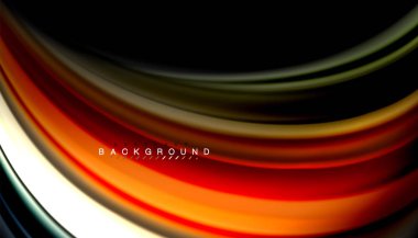 Sıvı renk arka plan, siyah, renkli mermer veya plastik dalga doku zemin, çok renkli şablonu için iş veya teknoloji sunu veya web broşür kapak üzerinde sıvı tasarım bükülmüş