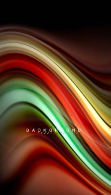 Sıvı renk arka plan, siyah, renkli mermer veya plastik dalga doku zemin, çok renkli şablonu için iş veya teknoloji sunu veya web broşür kapak üzerinde sıvı tasarım bükülmüş