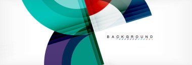 Vektör dairesel geometrik arka plan