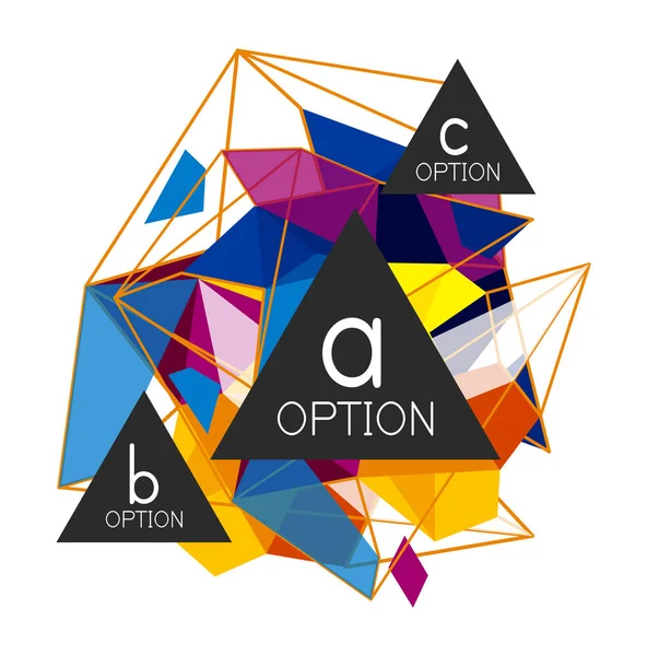 Geometrik üçgen infographics