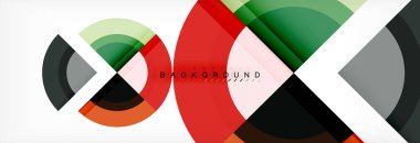 Vektör dairesel geometrik arka plan