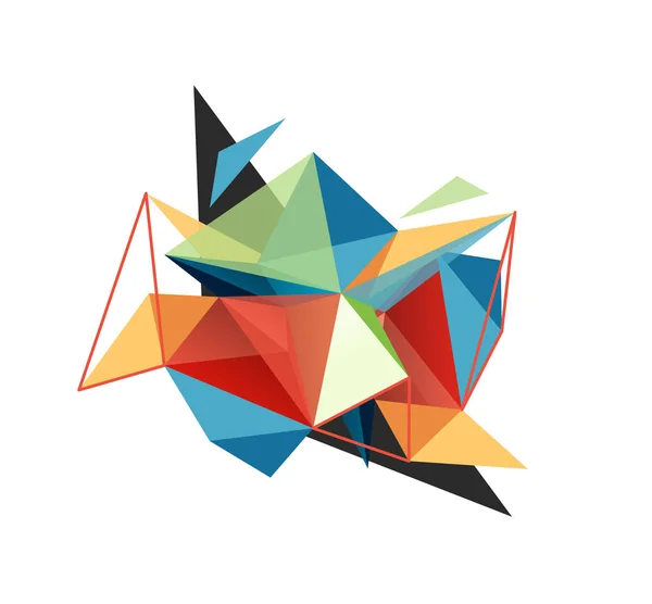 Fond abstrait triangle vectoriel, concept low poly — Image vectorielle