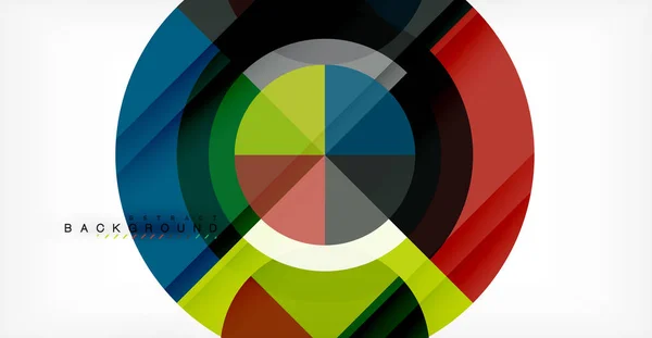 矢量圆圈抽象背景 — 图库矢量图片