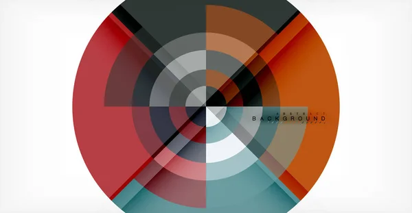 矢量圆圈抽象背景 — 图库矢量图片