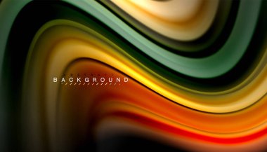 Sıvı renk arka plan, siyah, renkli mermer veya plastik dalga doku zemin, çok renkli şablonu için iş veya teknoloji sunu veya web broşür kapak üzerinde sıvı tasarım bükülmüş