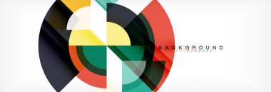 Vektör dairesel geometrik arka plan