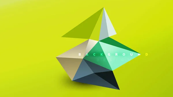 Abstraktní pozadí - geometrických origami styl tvaru složení, trojúhelníkový nízký poly designový koncept. Barevné módní minimalistické ilustrace — Stockový vektor
