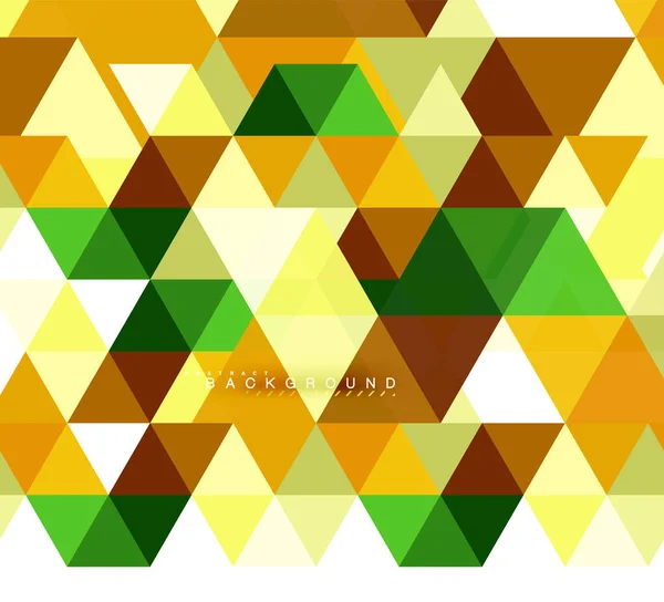 Çok renkli üçgenler arka plan, mozaik kavramı döşer. — Stok Vektör