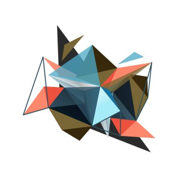 Vektör üçgen arka plan, düşük poli kavramı