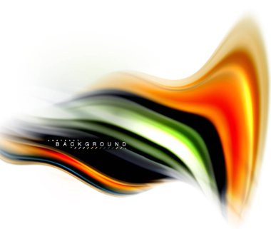 Sıvı sıvı karıştırma renkler konsepti üzerine açık gri renkli, dalga ve girdap eğrisi akışı satır, trendy soyut düzeni şablonu iş sunumu, app duvar kağıdı başlık sayfası, poster veya duvar kağıdı için